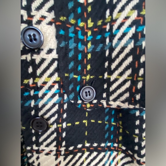 SOLD! Cejon Vest Capelet jacket layer piece houndstooth plaid new with tags Sz S - Picture 9 of 12